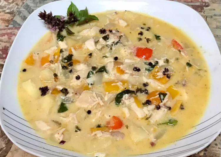 Steps to Prepare Super Quick Homemade Pineapple curry chicken soup