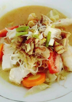 Foto resep Soto santan kuah kuning
