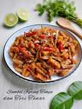Sambel Kering Tempe Dan Ikan Bilis (Teri Tawar)