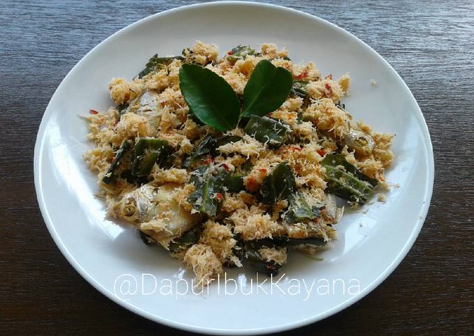 Standar Resep enak memasak 152 Urap Kecipir dan Gereh Gepeng Bumbu Kukus Syedep  lezat