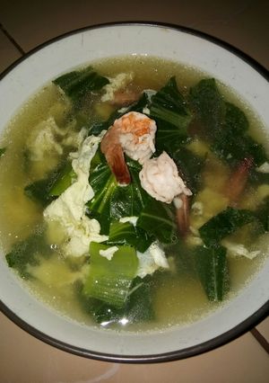 Foto resep Sayur Pokchoy Telur Udang
