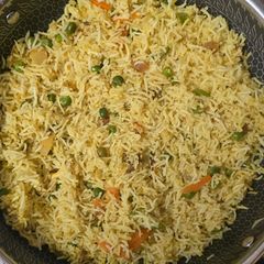 A picture of Veg biryani.