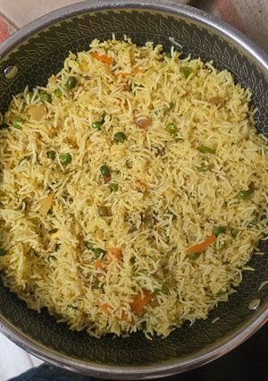A picture of Veg biryani.