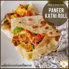 A picture of Paneer Kathi Roll.