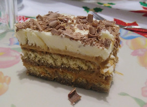 Una foto de Postre de vainillas y dulce de leche