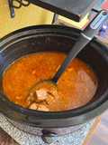 Puerco en adobo caldoso