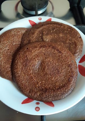 Una foto de Hot cakes de chocolate