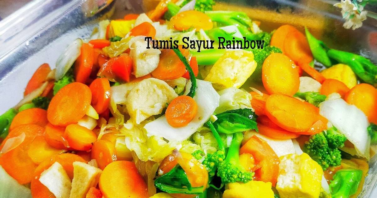 Resep Tumis Sayur Rainbow oleh Chiensyn Kuliner - Cookpad