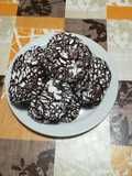 Galletas craqueladas de chocolate