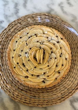 Une photo de Tarte pommes chocolat