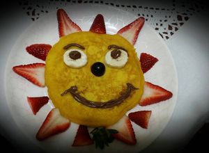 Una foto de Pancake de Auyama para los peques