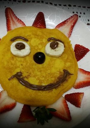 Una foto de Pancake de Auyama para los peques