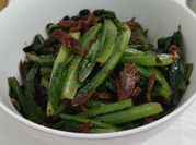 A picture of fried black beans