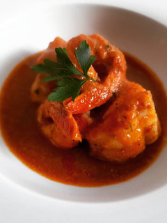 Una foto de Suquet de rape y gambas