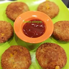 A picture of Corn Chick peas Cutlets.