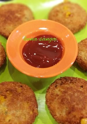 A picture of Corn Chick peas Cutlets.