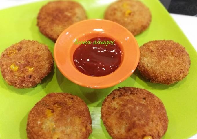 Corn Chick peas Cutlets