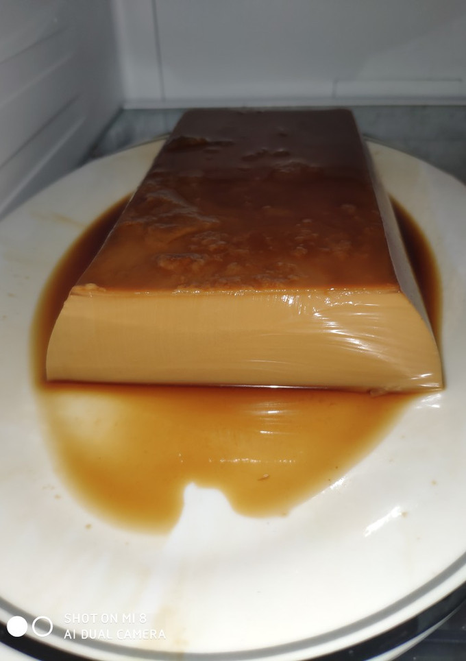 Una foto de Flan de café en mambo
