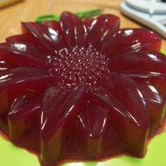 A picture of Puding Buah Naga.