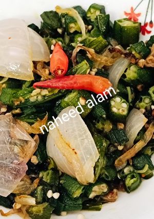 A picture of Okra-Onion Fry.