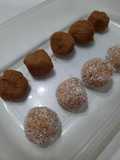 Trufas con mantequilla de maní