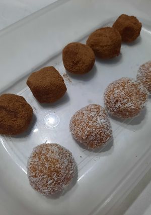 Una foto de Trufas con mantequilla de maní