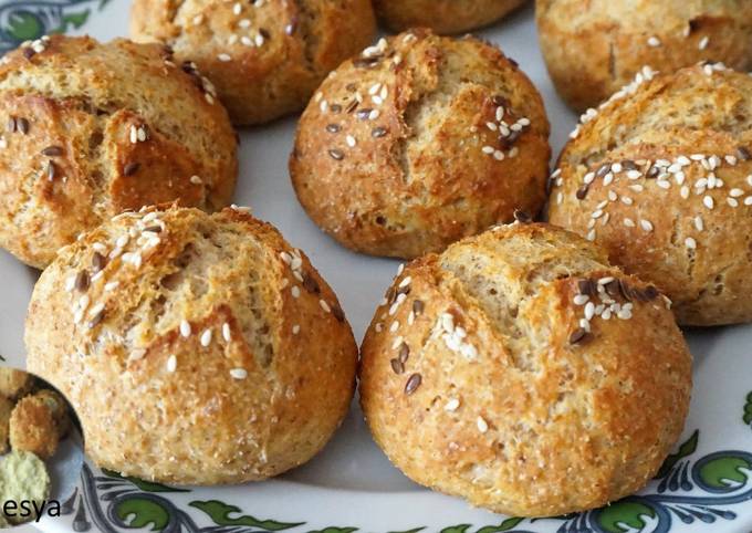 Цельнозерновые булочки без дрожжей пошаговый рецепт с