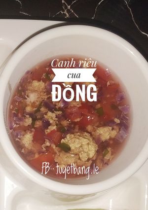 Hình của món Ăn dặm cho bé: Canh riêu cua đồng.