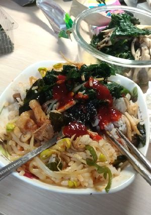 韓式拌飯 的食譜成品照片