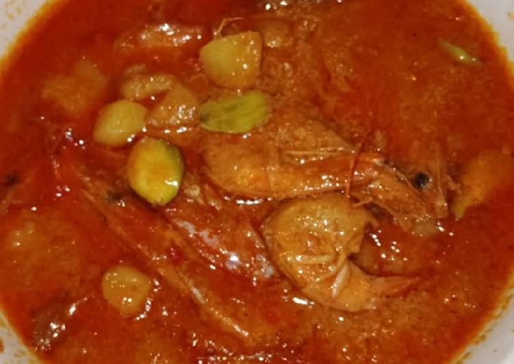 Resep Sayur kentang udang santan yang Sempurna