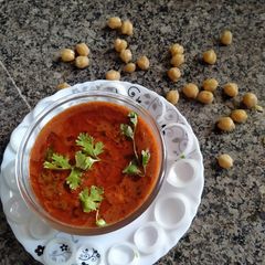 A picture of Masala chole.