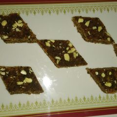 A picture of Malai mawa besani barfi.
