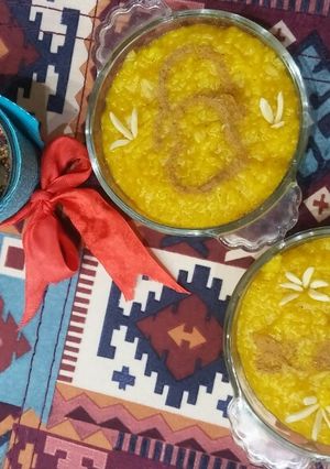 عکسی از دستور شله زرد