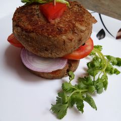 Kidney Beans Patties Burger A picture of Kidney Beans Patties Burger.