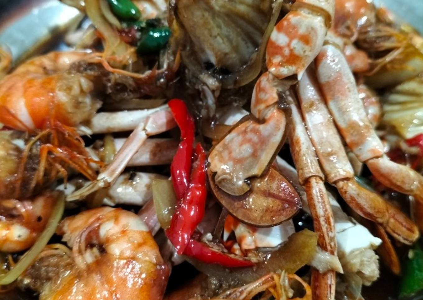 Kepiting Udang Saus Lada Hitam