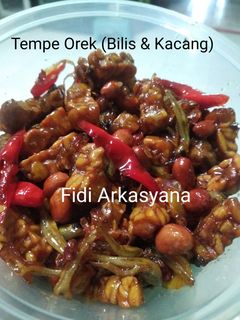 Foto resep Tempe Orek (Bilis & Kacang)