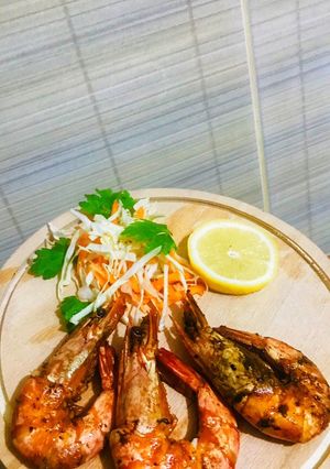 صورة لوصفة قريدس بالليمون 🦐🍋