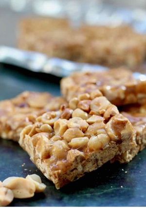 Una foto de Turrón crujiente postre típico de guinea ecuatorial