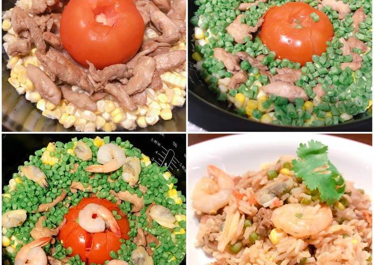 Step-by-Step Guide to Prepare Speedy 一鍋式番茄飯 ONE POT TOMATO RICE (NO FRYING)