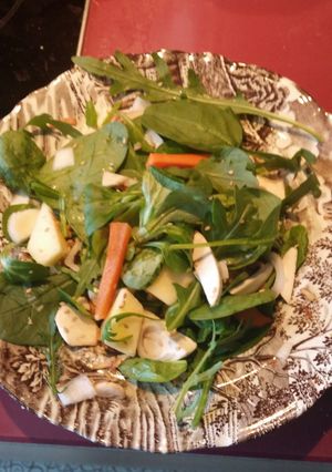 Una foto de Ensalada improvisada con vinagreta