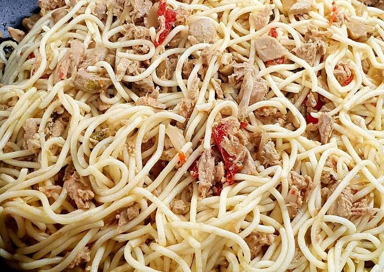 Langkah Mudah untuk Menyiapkan Tuna Spaghetti - #CreativeYouthEM, Sempurna