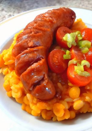 Una foto de Garbanzos con arroz