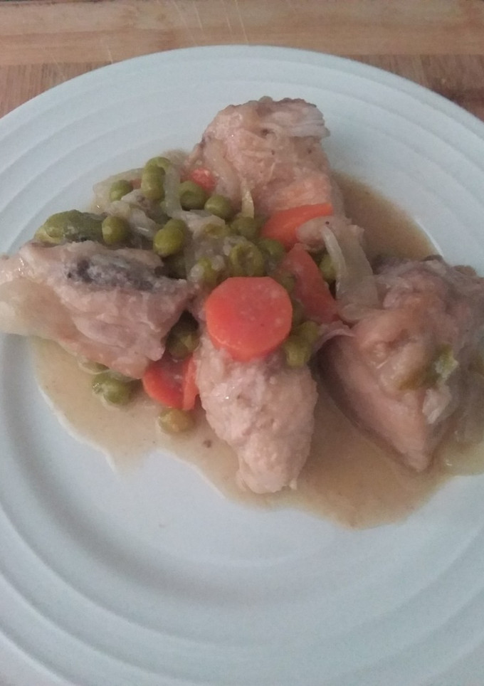Una foto de 🐔Pollo a la cerveza 🍺