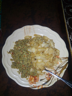 A picture of Chips with sardine & egg source.