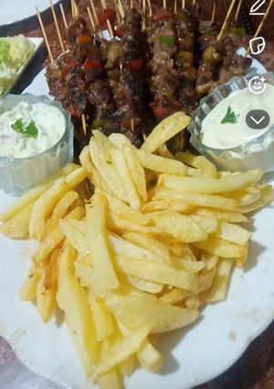 صورة لوصفة اعواد شواء بلحم