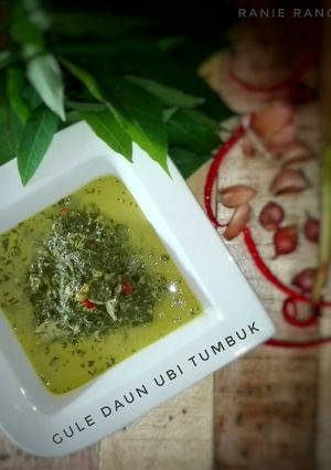 Foto resep Gule Daun Ubi Tumbuk (Daun Singkong)