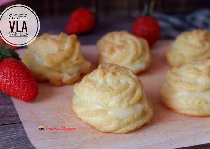 Resep Soes Vla Vanilla oleh Nisa Ummu Hamzah - Cookpad