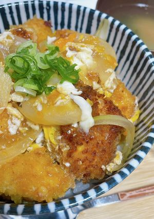 A picture of Tender Chicken Katsu Donburi with Chicken Breast.