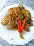Ranchito de pescado frito con majado y fish masala
