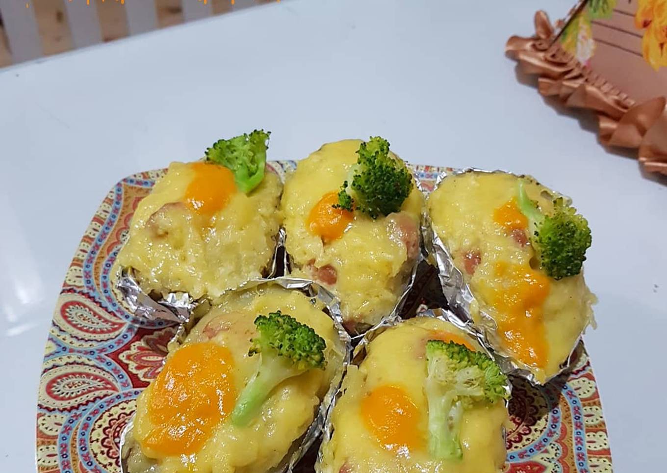 Kentang Panggang Brokoli